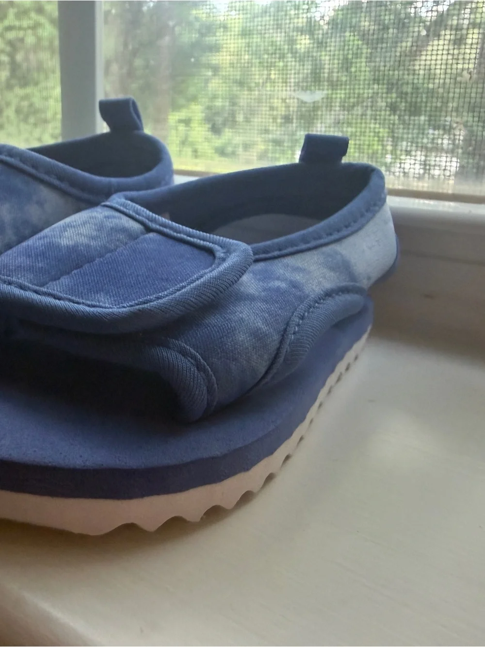Carter's Blue Tie-Dye Baby Walker Sandals